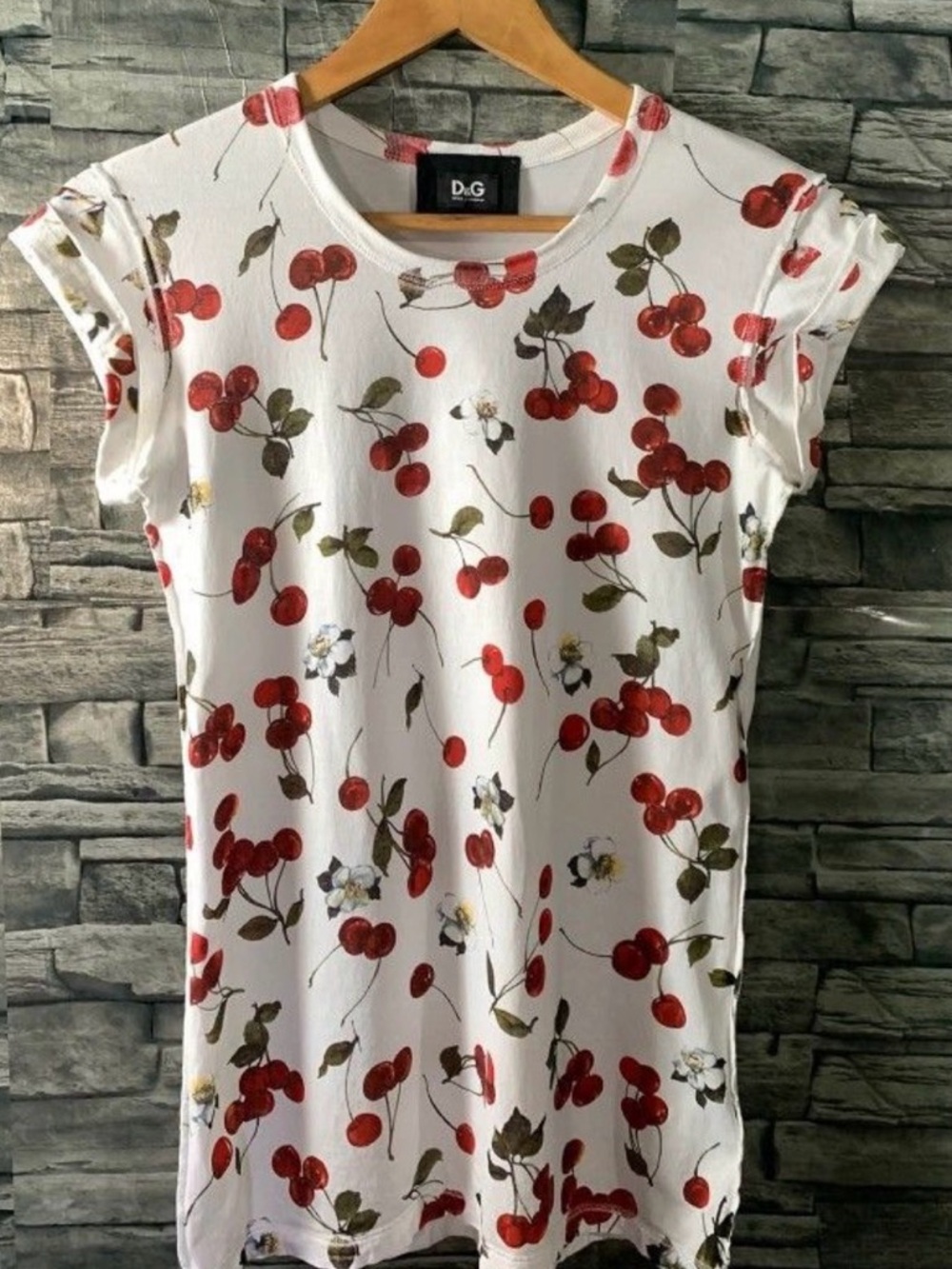 Vintage Dolce & Gabbana Cherries Printed Top